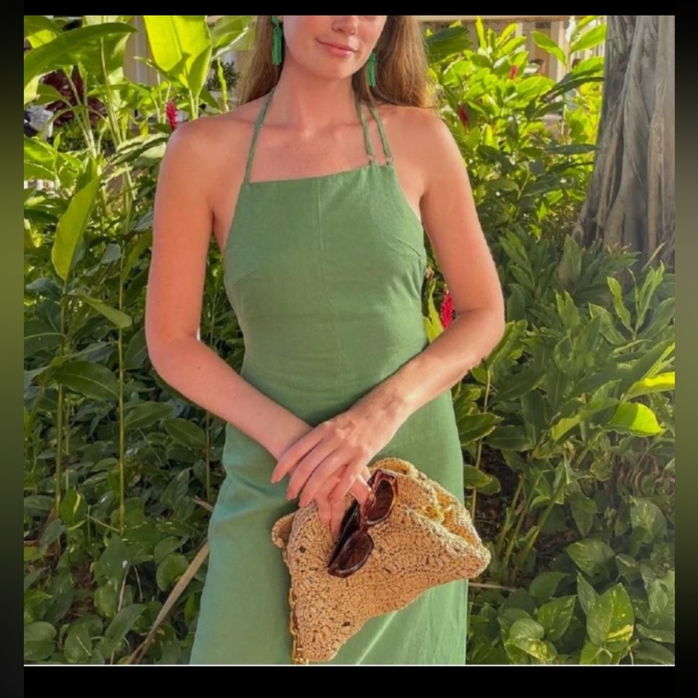 Zara Teal Halter Dress